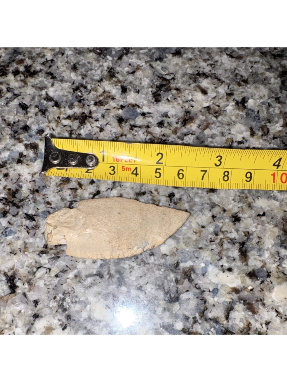 Native American US Stone Arrowhead Artifact Pre-1600 Handmade Approx. 2.5 Inches